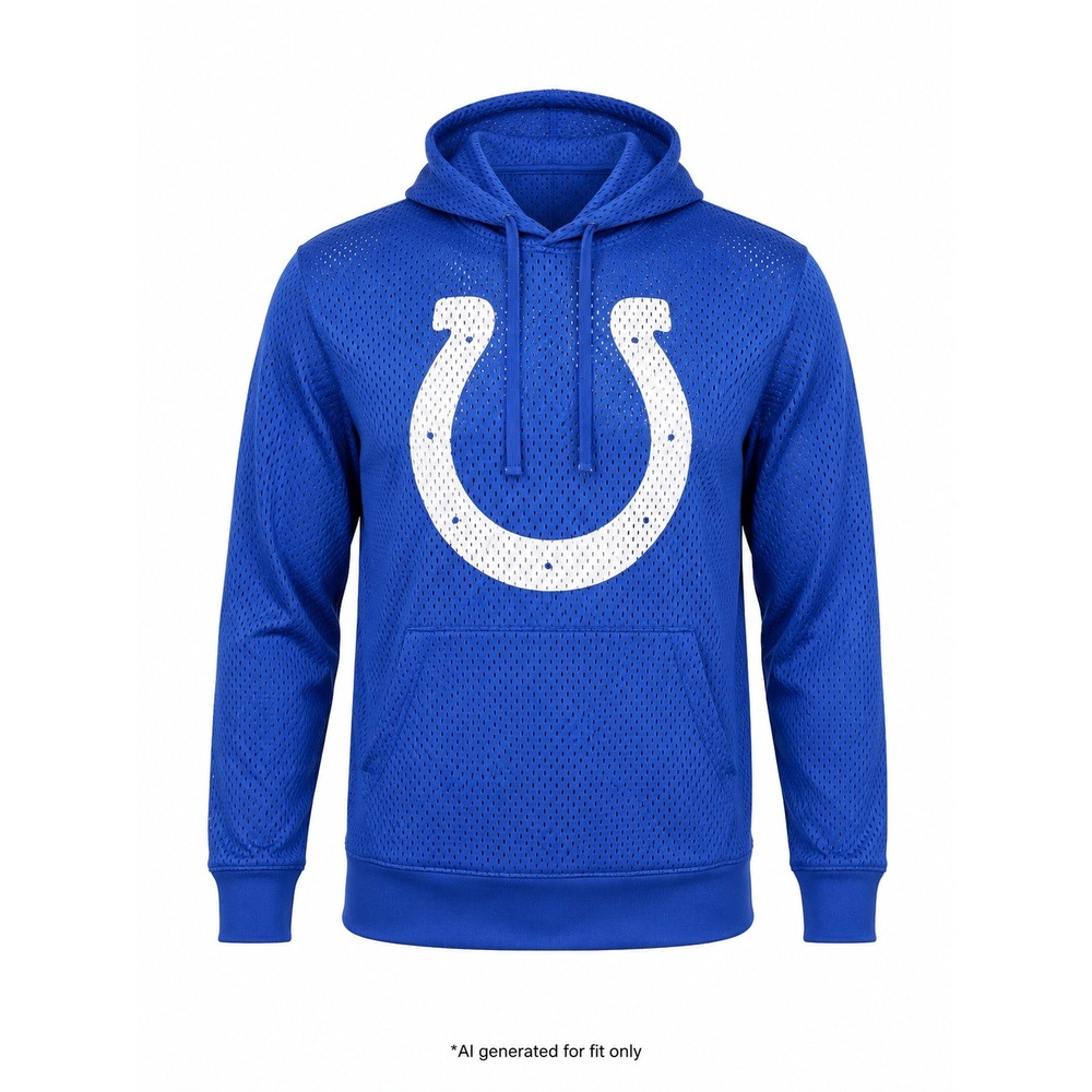 NFL Team Apparel Hoodie Women L Blue Indianapolis Colts Mesh 2pc Set‎ Athletic